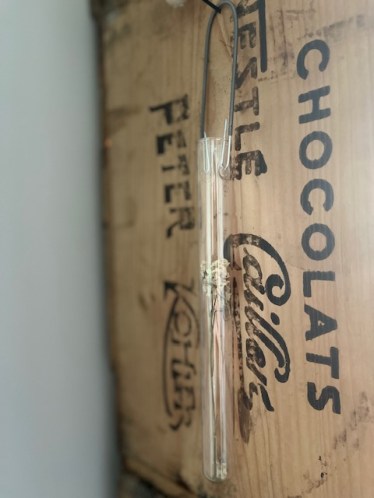 Eprouvette ☆ soliflore avec ressort métal 2*20cm