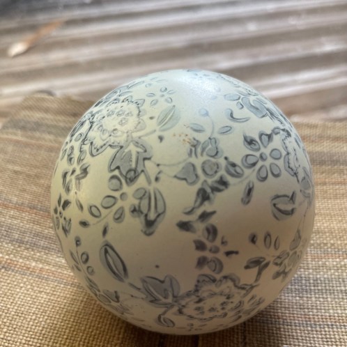 Boule céramique ☆ bleu poudré 10*10cm-BL8