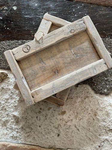 Petit plateau ☆ bois recyclé 24*15*4cm-PL8