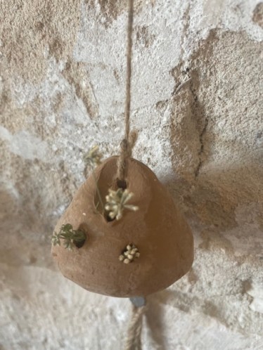 Suspension vase terre-cuite ☆ petit modèle unique 6*6cm