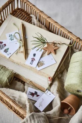 Lot de 8 Etiquettes ☆ My Nostalgic Christmas Papier recyclé